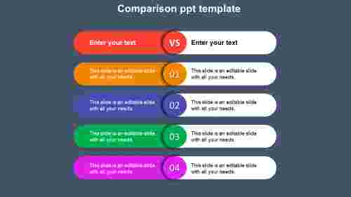 Best Comparison PPT template SlideEgg